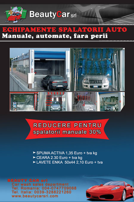BEAUTY CAR- importator exclusiv pentru Romnia al utilajelor pentru spltorii auto LINEA SELF