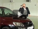 VIDEO: Putin testează noua Lada Granta: portbagajul nu se deschide, motorul nu porneşte