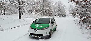 foto-renault zoe a parcurs 26845 de km in romania